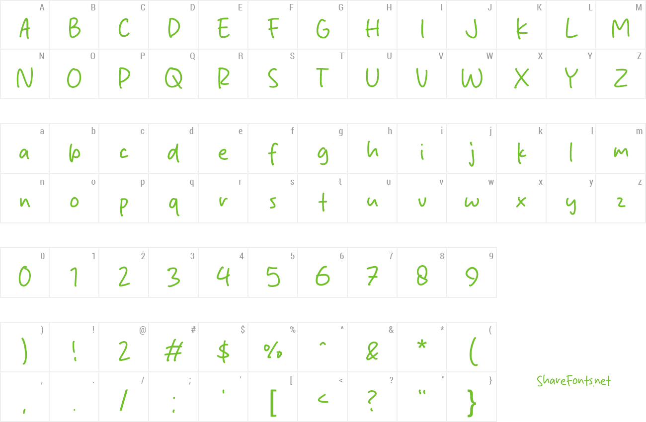 Font Author Handwriting preview